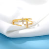 Cross Rings for Women Adjustable Gothic Cubic Zirconia Ring 2023 Trend Aesthetic Jewelry Wedding Band Gift anillos mujer