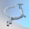 Cross crystal pearl necklace female niche design INS hip hop clavicle chain 2021