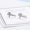 Crosses Small Earrings Female 925 Stamp Silver Color Hoop Earrings For Women Wedding Party Gift Fine Jewelry