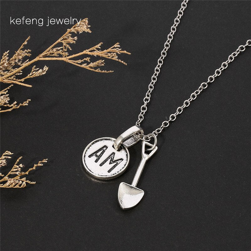Crown Mini Tea Spoon Vintage Royal Alice Snuff Ibiza Festival Necklace Pendant Whith AM Accessories Men Women Choker Necklace