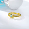 Crown Rings for Women Stainless Steel Cubic Zirconia Couple Ring Vintage Crystal Aesthetic Jewelry Wedding Birthday Gift anillos