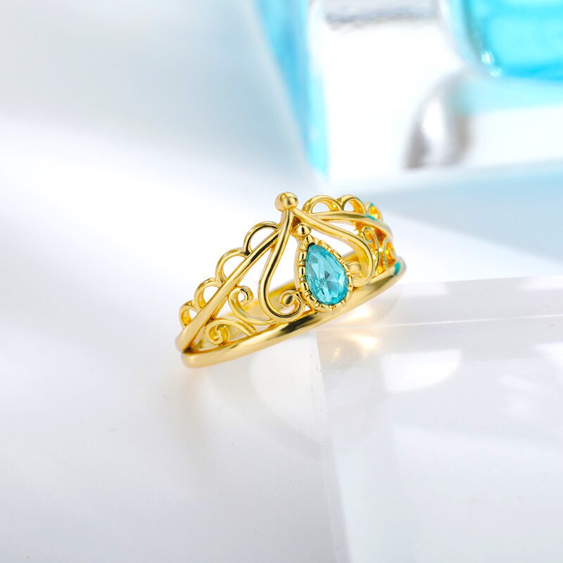 Crown Rings for Women Vintage Stainless Steel Crystal  Ring Female 2023 Wedding Band Cubic Zirconia Jewelry Gift