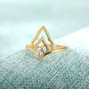Crown Zircon Rings for Women Stainless Steel Gold Color Ring Female Gothic Crystal 2023 Jewelry Wedding Band Couple Gift