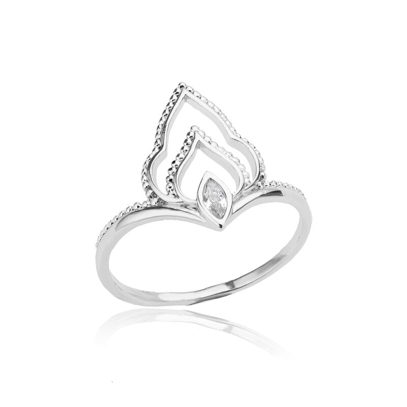 Crown Zircon Rings for Women Stainless Steel Gold Color Ring Female Gothic Crystal 2023 Jewelry Wedding Band Couple Gift
