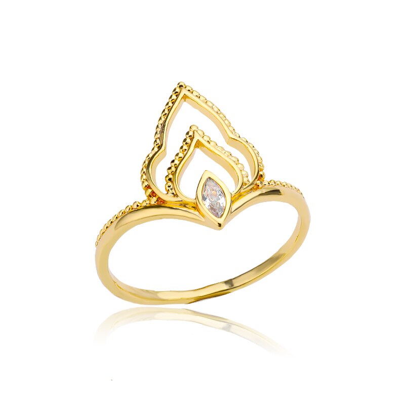 Crown Zircon Rings for Women Stainless Steel Gold Color Ring Female Gothic Crystal 2023 Jewelry Wedding Band Couple Gift
