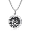 Crying Face Necklace Reversible  Hip Hop Pendant Necklaces Girl Jewelry Black Color