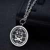 Crying Face Necklace Reversible  Hip Hop Pendant Necklaces Girl Jewelry Black Color
