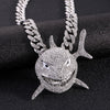Crystal 6IX9INE Shark Pendant Necklace For Men Hip Hop Jewelry With Iced Out Miami Cuban Chain Accessories
