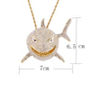 Crystal 6IX9INE Shark Pendant Necklace For Men Hip Hop Jewelry With Iced Out Miami Cuban Chain Accessories