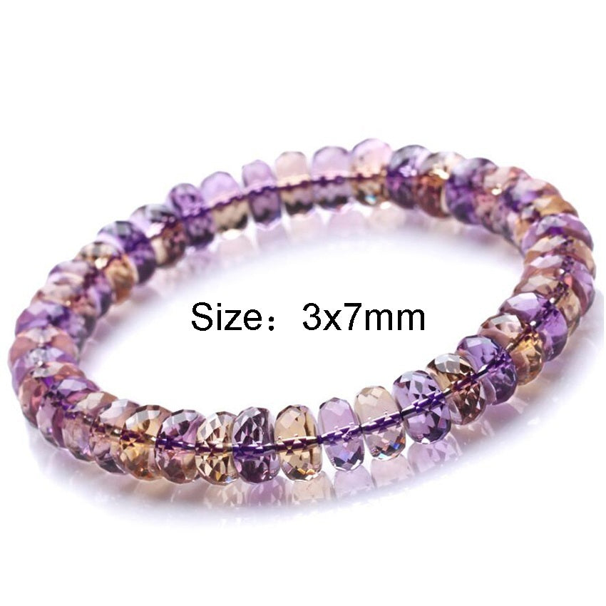 Crystal Amethyst Bracelet Femme Corner Cut Jewelry Citrine Bracelets For Women Gift Female Natural Stone Bracelet Womens