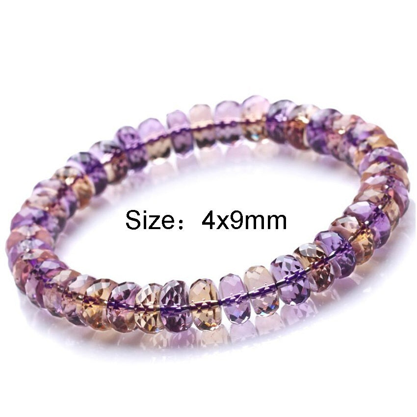 Crystal Amethyst Bracelet Femme Corner Cut Jewelry Citrine Bracelets For Women Gift Female Natural Stone Bracelet Womens