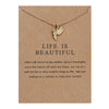 Crystal Animal Hummingbird Necklaces  Gold Color Clavicle Chain Swallow Birds Necklaces & Pendants collares joyeria mujer