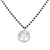 Crystal Beaded Necklaces for Women Statement Tree of Life Pendant Stainless Steel Necklace Trend Jewelry 2022