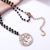Crystal Beaded Necklaces for Women Statement Tree of Life Pendant Stainless Steel Necklace Trend Jewelry 2022