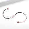 Crystal Evil Eye Pendant Bracelets Stainless Steel Black Bead Chain Gold Silver Color Bracelet For Woman Girls Charms Jewelry