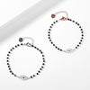 Crystal Evil Eye Pendant Bracelets Stainless Steel Black Bead Chain Gold Silver Color Bracelet For Woman Girls Charms Jewelry