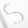Crystal Evil Eye Pendant Bracelets Stainless Steel Black Bead Chain Gold Silver Color Bracelet For Woman Girls Charms Jewelry