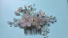 Crystal Hair Comb wedding hair accessories flower Headwear bridal Head Combs Bride Hair Decoration  Hair Jewelry