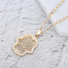 Crystal Hamsa Hands Necklace For Women Gold Silver Plated Hollow Fatima Choker Necklaces Trend Jewelry Gift for Year 2022