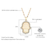 Crystal Hamsa Hands Necklace For Women Gold Silver Plated Hollow Fatima Choker Necklaces Trend Jewelry Gift for Year 2022