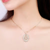Crystal Hamsa Hands Necklace For Women Gold Silver Plated Hollow Fatima Choker Necklaces Trend Jewelry Gift for Year 2022