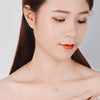 Crystal Necklace For Women Cat Pendant 925 Stamp Korean  Quality Fine Jewelry Aesthetic Accessories GaaBou