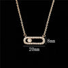 Crystal Stainless Steel Necklaces CZ Beads Choker Pendant Necklace For Women Dainty Gold Chain Friend Gift BFF Jewelry