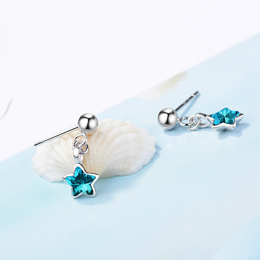 Crystal Star Earrings For Women Korean Stud Earrings 2022 Trend Designer Jewelry Accessories  GaaBou