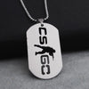 Csgo Pendant Necklace hollow stainless steel dog brand CS go Necklace men's game hip hop party Necklace Jewelry
