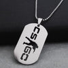 Csgo Pendant Necklace hollow stainless steel dog brand CS go Necklace men's game hip hop party Necklace Jewelry