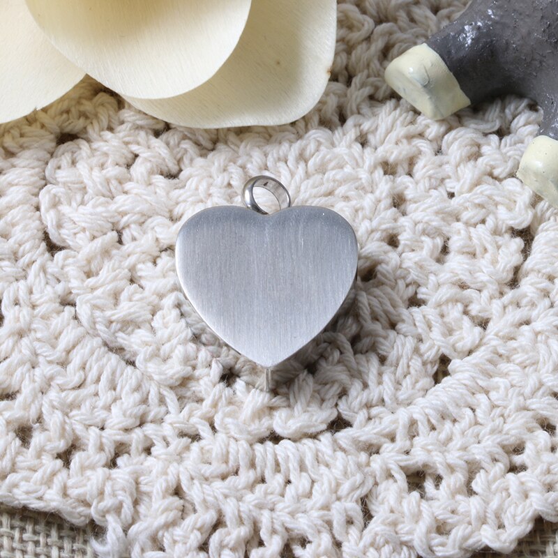 Cuatro huellas de pata en mi corazón-joyería de cremación para cenizas-COLLAR COLGANTE de urna de mascota incluyendo Kit de relleno gratis