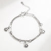Cuba Chains Women's Bracelets on Smiling Face Steampunk Bangles 925 Stamp Retro Charms  Jewelry Female Christmas GaaBou