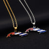 Cuba Map Flag Pendant Necklaces for Women,Map of Cuban Charm Silver Color/Gold Color Ethnic wind Stainless steel Jewelry Gifts