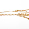 Cuban Link Chain Choker Necklace Punk Multilayer Padlock Key Long Pendant Necklace for Women Gold Color Collar Jewlery