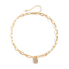 Cuban Link Chain Lock Pendant Necklace Clavicle Chain Exaggerated Punk Gold Chunky Chain Mujer Key Necklaces Party Jewelry