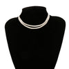 Cuban Snake Chain Choker Necklace Minimalist Hip Hop Metal Layered Collar Necklace for Women Men Silver Color Jewelry