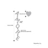 Cubic Zircon Heart AMORE Letter Drop Earrings for Women Korean Earrings 2022 Trendy Jewelry Female Accessorie 11.11