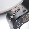 Cubic Zircon Heart AMORE Letter Drop Earrings for Women Korean Earrings 2022 Trendy Jewelry Female Accessorie 11.11