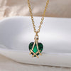 Cubic Zirconia Heart Pendant Necklace for Women Gold Plated Chains Stainless Steel Zircon Necklaces 2023 Trend Jewelry collares