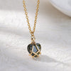 Cubic Zirconia Heart Pendant Necklace for Women Gold Plated Chains Stainless Steel Zircon Necklaces 2023 Trend Jewelry collares