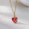 Cubic Zirconia Heart Pendant Necklace for Women Gold Plated Chains Stainless Steel Zircon Necklaces 2023 Trend Jewelry collares