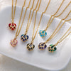 Cubic Zirconia Heart Pendant Necklace for Women Gold Plated Chains Stainless Steel Zircon Necklaces 2023 Trend Jewelry collares