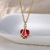 Cubic Zirconia Heart Pendant Necklace for Women Gold Plated Chains Stainless Steel Zircon Necklaces 2023 Trend Jewelry collares