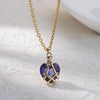 Cubic Zirconia Heart Pendant Necklace for Women Gold Plated Chains Stainless Steel Zircon Necklaces 2023 Trend Jewelry collares