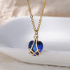 Cubic Zirconia Heart Pendant Necklace for Women Gold Plated Chains Stainless Steel Zircon Necklaces 2023 Trend Jewelry collares