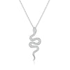 Cubic Zirconia Snake Pendant Necklace Gold Plated Silver Color Elegant choker Necklace For women Gifts Jewelry 2022 new