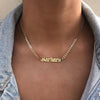 Cubin Chain Custom Name Necklace for Women Men Stainless Steel Gold Color Personalized Choker Necklace Wedding Jewerly Gift