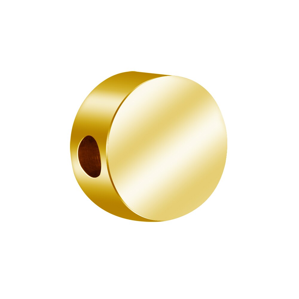 Custom 15mm Thick Stainless Steel Beads 15pcs/lot Engraved Creative Bracelets Bangle Necklaces Jewelry Supplies Gift For Friends