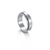 Custom  6mm/ 8mm Rotatable Basic Ring for Men Silver Color Stainless Steel Casual Male Anel Stylish Punk Spinner Jewelry