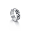 Custom  6mm/ 8mm Rotatable Basic Ring for Men Silver Color Stainless Steel Casual Male Anel Stylish Punk Spinner Jewelry
